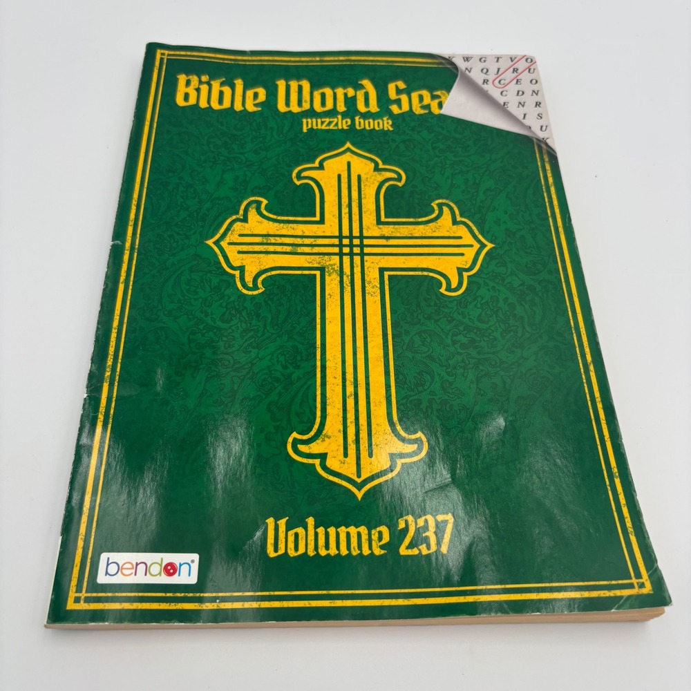Bendon Bible Word Search Puzzle Book Unisex OS Green Excellent Volume 237